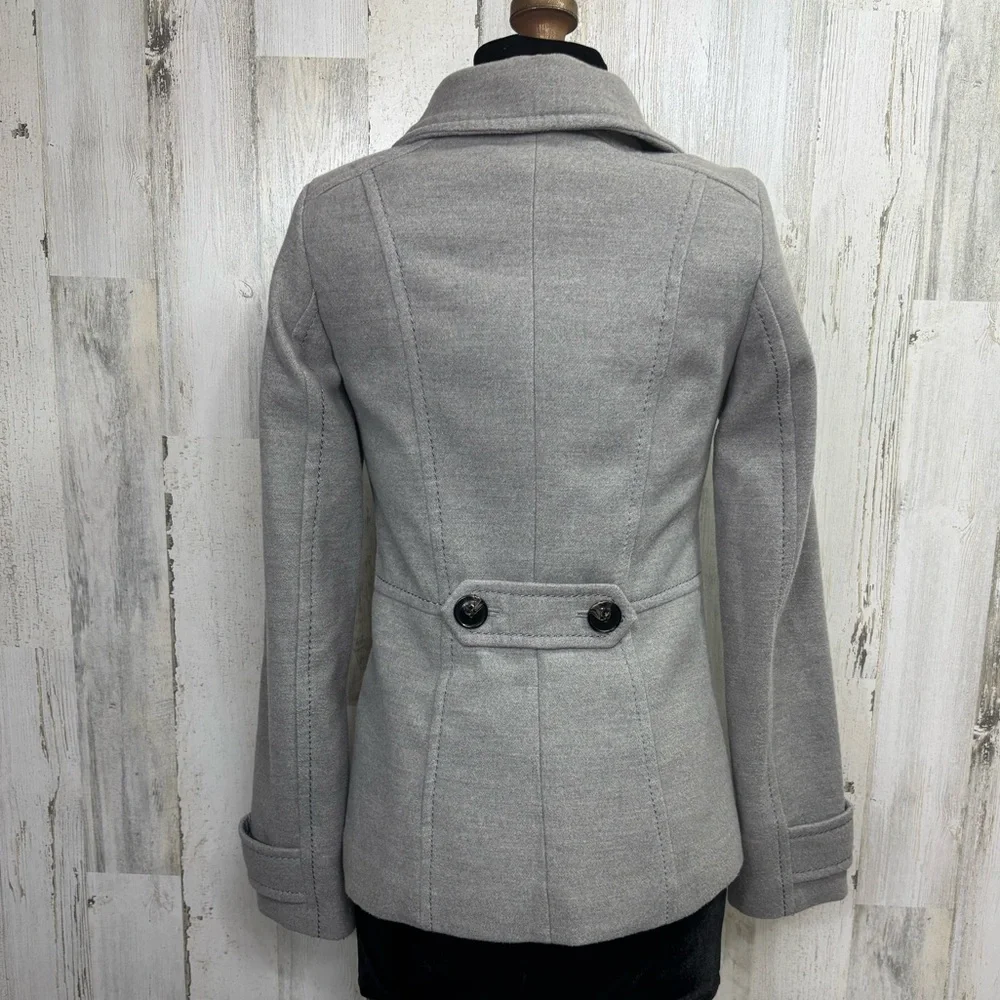 H&M gray peacoat